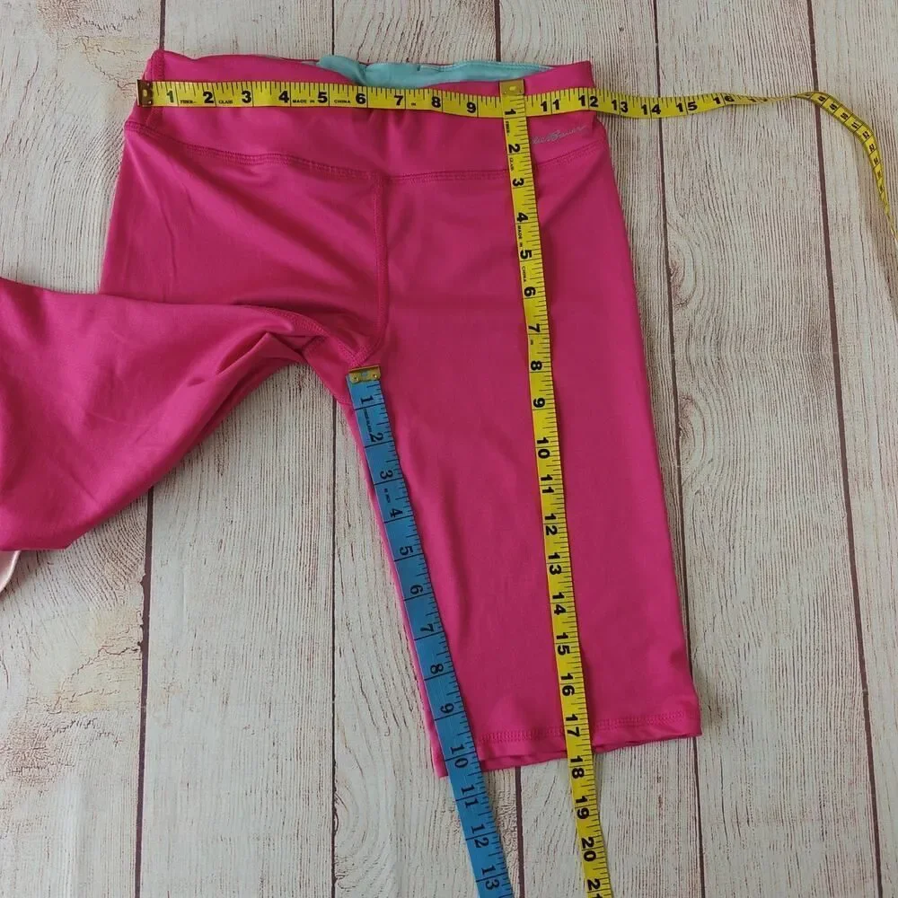 Eddie Bauer pink graphic tee & capri legging set sz L (14/16)